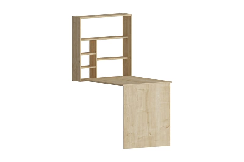 Seinäkirjoituspöytä Mazirbe 59 cm Säilytyksellä Hylly - Luonnonväri - Huonekalut - Pöytä & ruokailuryhmä - Työpöytä - Kirjoituspöytä