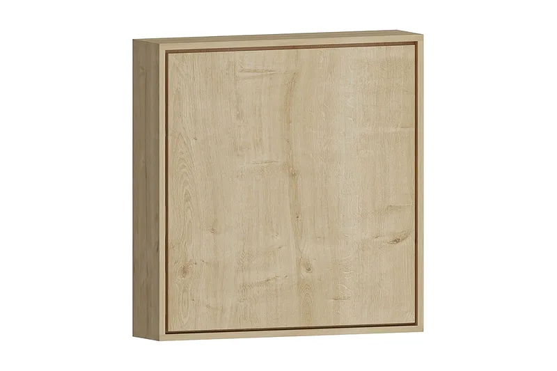 Seinäkirjoituspöytä Mazirbe 59 cm Säilytyksellä Hylly, Luonnonväri