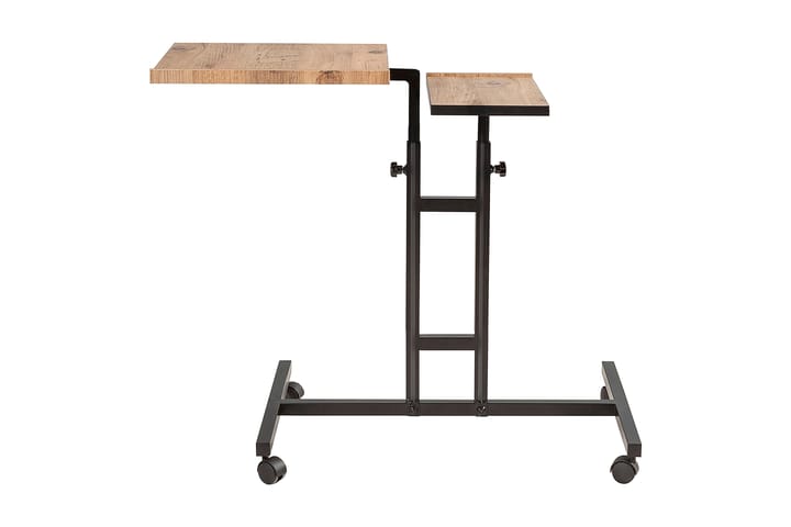 Seisomapöytä Jasiman 67 cm - Puu/Luonnonväri/Musta - Tietokonepöytä
 - Sähköpöytä & säädettävä työpöytä - Kirjoituspöytä