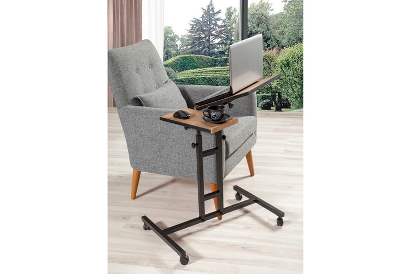 Seisomapöytä Jasiman 67 cm - Puu/Luonnonväri/Musta - Huonekalut - Pöytä & ruokailuryhmä - Työpöytä
 - Kirjoituspöytä