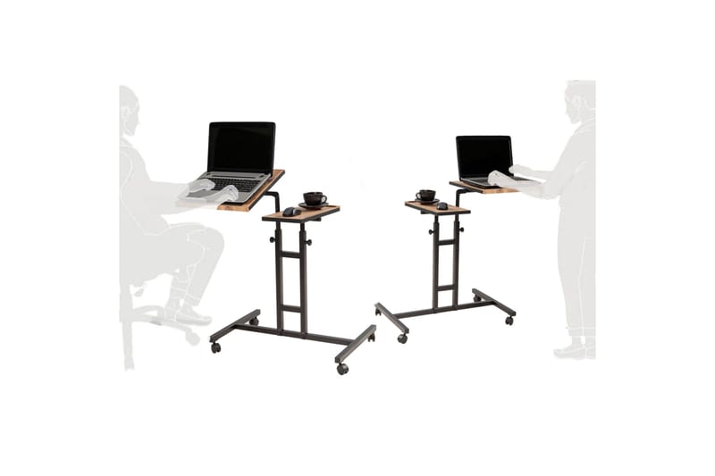 Seisomapöytä Jasiman 67 cm - Puu/Luonnonväri/Musta - Huonekalut - Pöytä & ruokailuryhmä - Työpöytä - Kirjoituspöytä