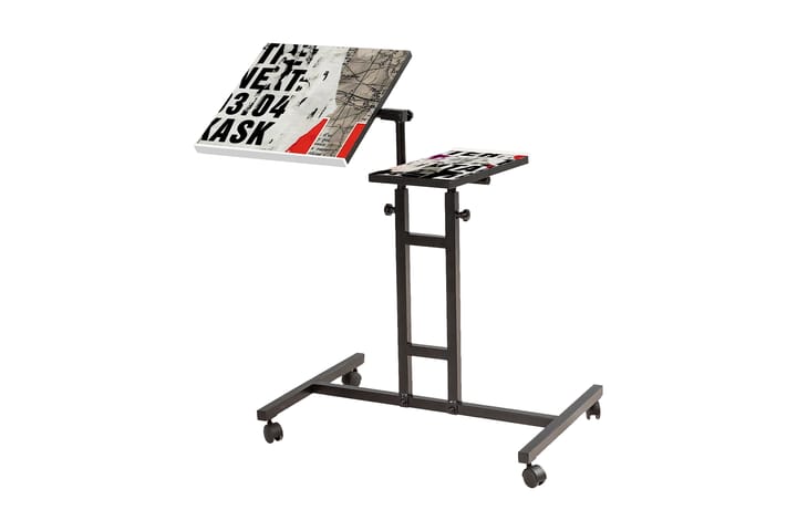 Seisomapöytä Tyanne 67 cm - Valkoinen/Musta - Tietokonepöytä
 - Sähköpöytä & säädettävä työpöytä - Kirjoituspöytä