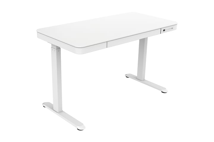 Kirjoituspöytä Shabus 120 cm Korkeussäädettävä - Valkoinen - Kirjoituspöytä - Tietokonepöytä