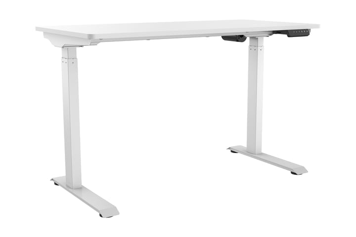 Kirjoituspöytä Shabus 120x60 cm Korkeussäädettävä - Valkoinen - Tietokonepöytä
 - Kirjoituspöytä