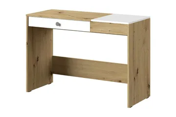 Kirjoituspöytä Staton 120 cm - Luonnonväri/Valkoinen/Harmaa - Huonekalut - Pöytä & ruokailuryhmä - Työpöytä - Tietokonepöytä