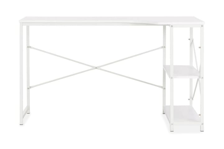 Tietokonepöytä 120x72x70 cm valkoinen - Valkoinen - Kirjoituspöytä - Tietokonepöytä
