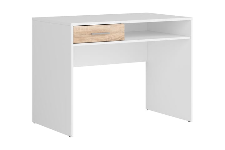 Tietokonepöytä Chiotto Plus 100 cm Säilytys Laatikko+Hylly - Valkoinen - Tietokonepöytä
 - Kirjoituspöytä