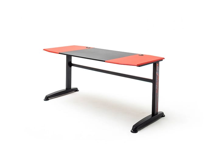 Tietokonepöytä Fother 160 cm - Punainen/Musta - Tietokonepöytä
 - Kirjoituspöytä