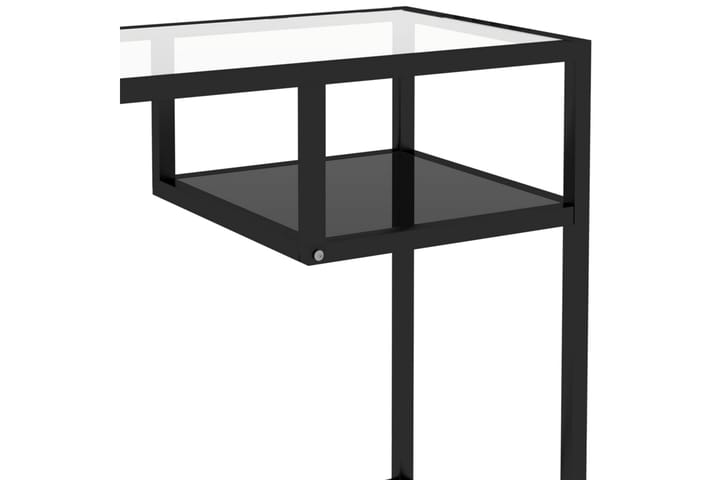 Tietokonepöytä musta 100x36x74 cm lasi - Musta - Tietokonepöytä
 - Kirjoituspöytä