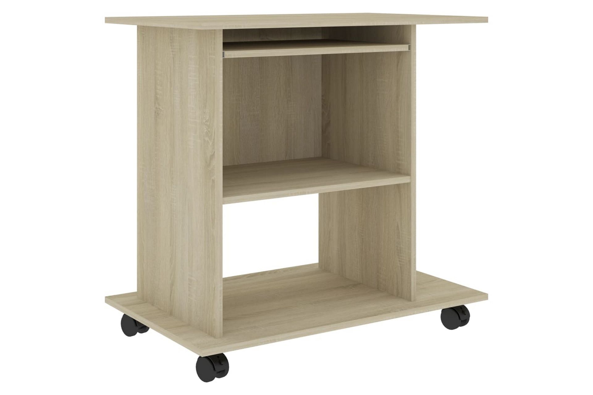 Tietokonepöytä Sonoma-tammi 80x50x75 cm lastulevy - Ruskea - Huonekalut - Pöytä & ruokailuryhmä - Työpöytä
 - Kirjoituspöytä