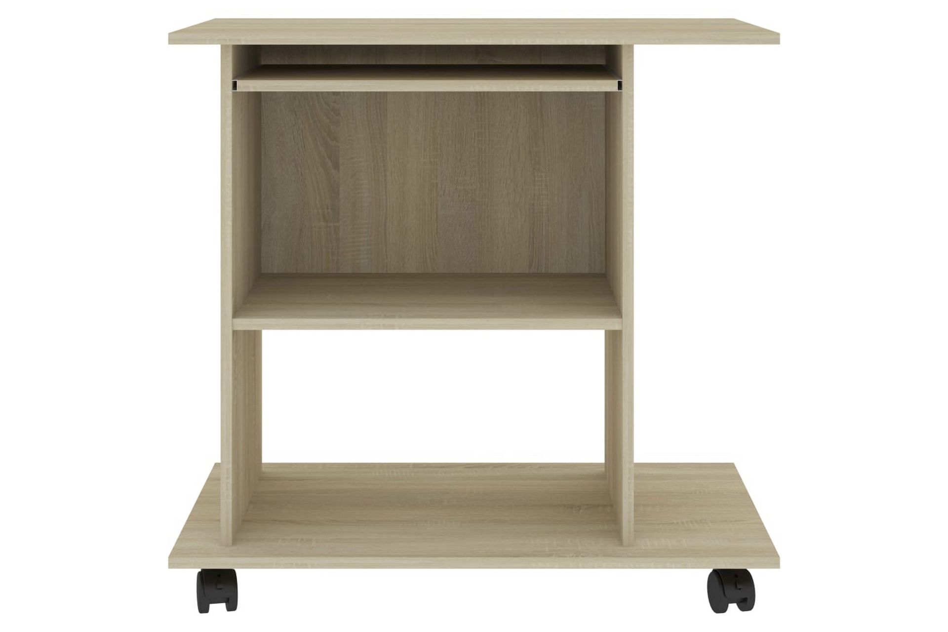 Tietokonepöytä Sonoma-tammi 80x50x75 cm lastulevy - Ruskea - Huonekalut - Pöytä & ruokailuryhmä - Työpöytä
 - Kirjoituspöytä