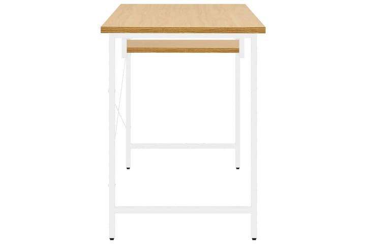 Tietokonepöytä valk. ja vaalea tammi 105x55x72 cm - Tietokonepöytä
 - Kirjoituspöytä