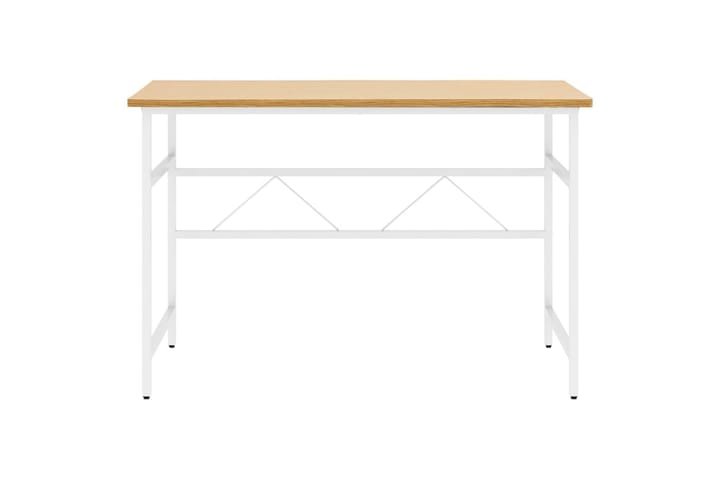 Tietokonepöytä valk. ja vaalea tammi 105x55x72 cm - Tietokonepöytä
 - Kirjoituspöytä