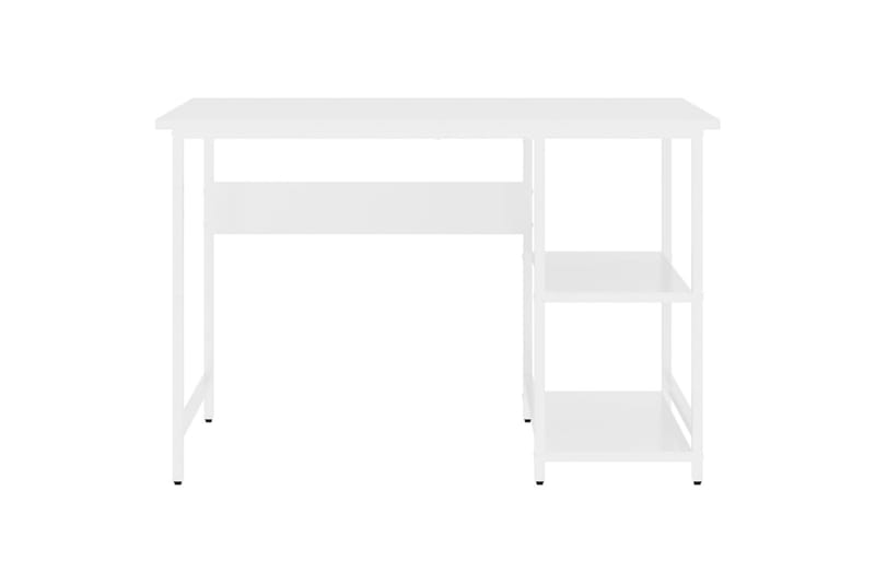 Tietokonepöytä valkoinen 105x55x72 cm MDF/metalli - Huonekalut - Pöytä & ruokailuryhmä - Työpöytä
 - Kirjoituspöytä