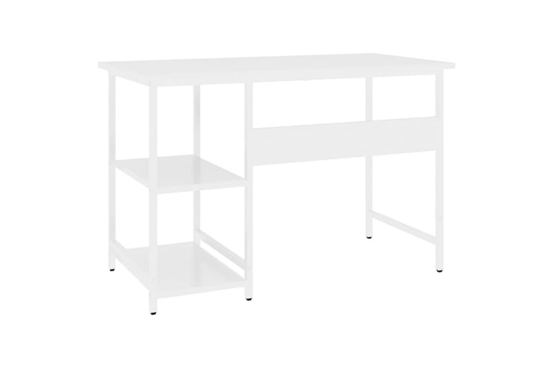 Tietokonepöytä valkoinen 105x55x72 cm MDF/metalli - Huonekalut - Pöytä & ruokailuryhmä - Työpöytä
 - Kirjoituspöytä