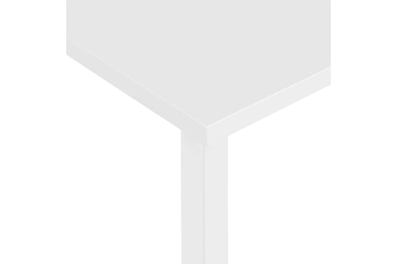 Tietokonepöytä valkoinen 105x55x72 cm MDF/metalli - Huonekalut - Pöytä & ruokailuryhmä - Työpöytä
 - Kirjoituspöytä