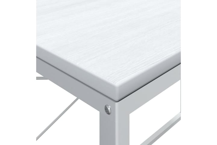 Tietokonepöytä valkoinen 110x60x70 cm lastulevy - Valkoinen - Tietokonepöytä
 - Kirjoituspöytä