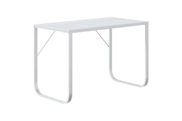 Tietokonepöytä valkoinen 110x60x73 cm lastulevy - Valkoinen - Huonekalut - Pöytä & ruokailuryhmä - Työpöytä
 - Kirjoituspöytä