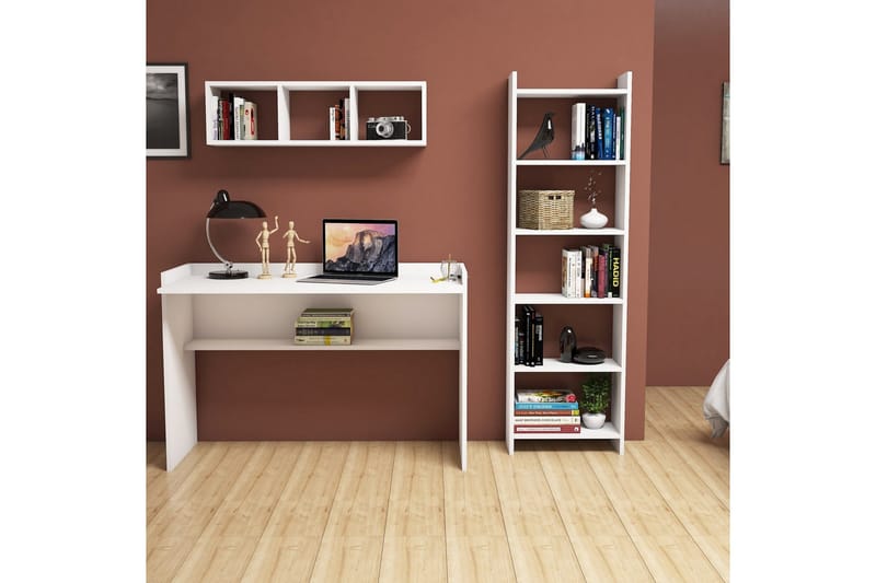 Toimistokalustepaketti Suedmeyer 118 cm, Valkoinen