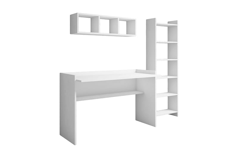 Toimistokalustepaketti Suedmeyer 118 cm - Valkoinen - Huonekalut - Pöytä & ruokailuryhmä - Työpöytä - Kirjoituspöytä