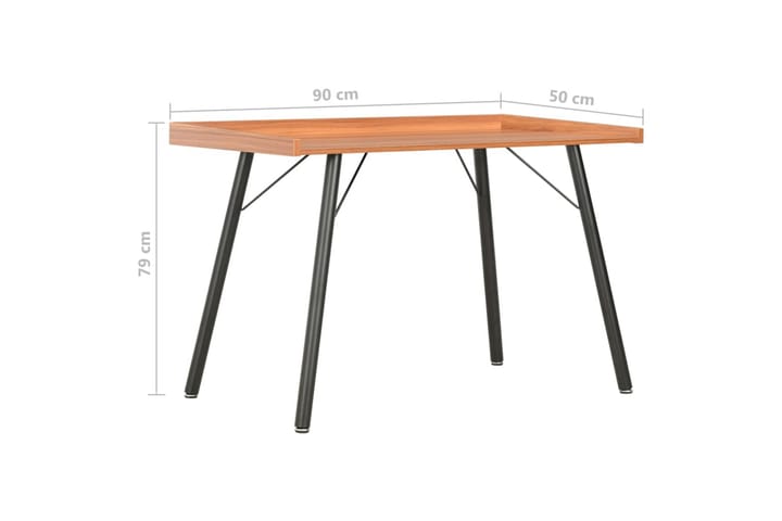 Työpöytä 90x50x79 cm ruskea - Ruskea - Tietokonepöytä
 - Kirjoituspöytä