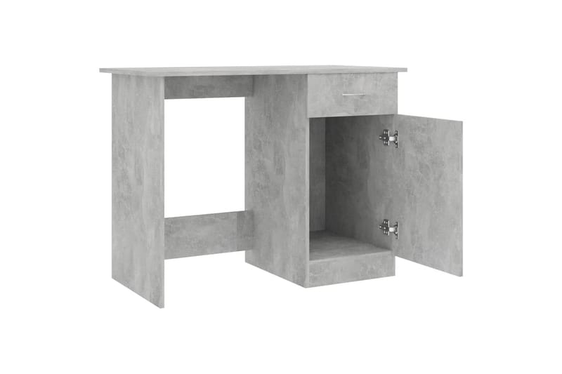 Työpöytä betoninharmaa 100x50x76 cm lastulevy - Harmaa - Huonekalut - Pöytä & ruokailuryhmä - Työpöytä
 - Kirjoituspöytä