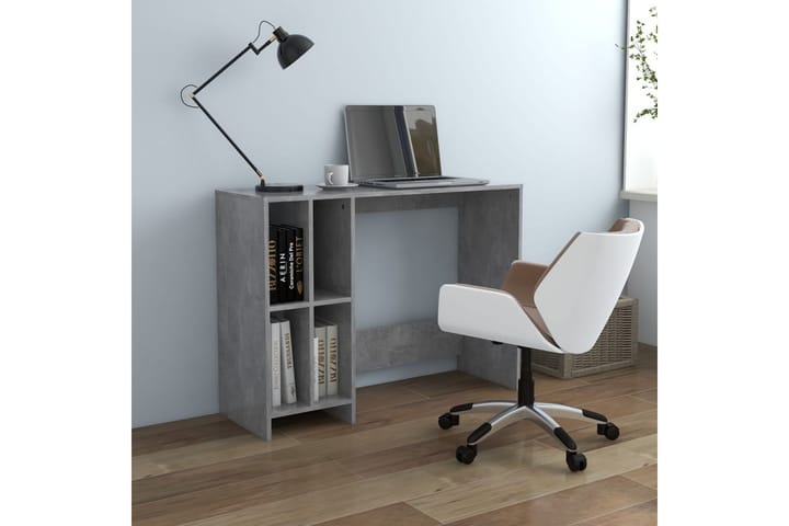 Työpöytä betoninharmaa 102,5x35x75 cm lastulevy - Harmaa - Tietokonepöytä
 - Kirjoituspöytä