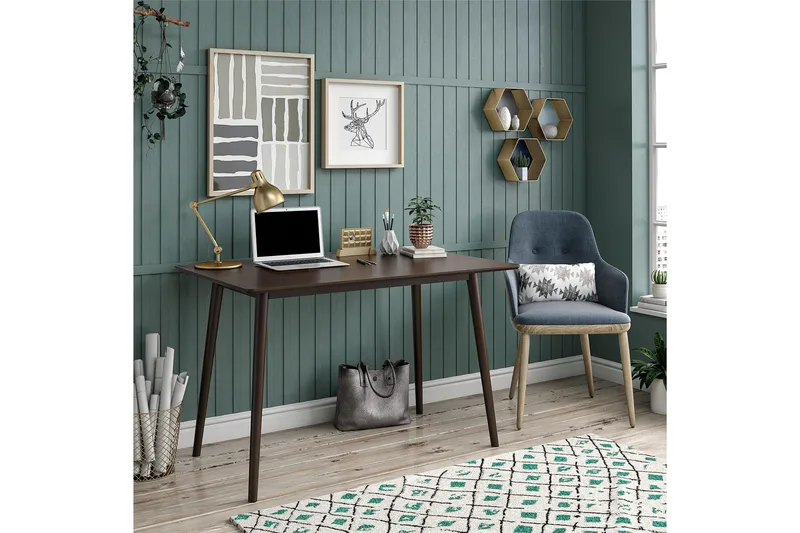 Työpöytä Brittany 121 cm Luonnonväri - Novogratz - Huonekalut - Pöytä & ruokailuryhmä - Työpöytä - Kirjoituspöytä