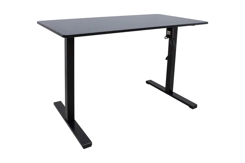 Työpöytä Ergo Optimal 1-moottorilla 120x60 cm Musta, undefined