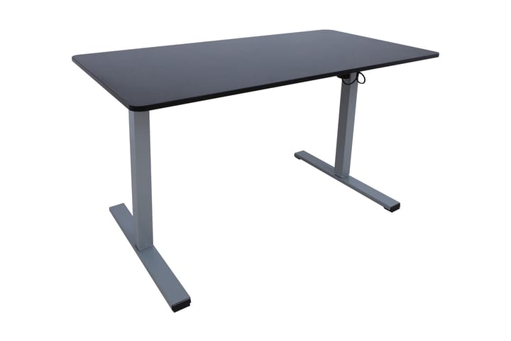 Työpöytä Ergo Optimal 1-moottorilla 120x60 cm Musta/Harmaa - Tietokonepöytä
 - Kirjoituspöytä