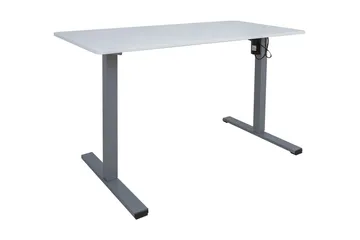 Työpöytä Ergo Optimal 1-moottorilla 120x60 cm Valk./Harmaa - Huonekalut - Pöytä & ruokailuryhmä - Työpöytä - Kirjoituspöytä