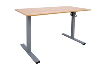 Työpöytä Ergo Optimal 1-moottorilla 120x60 cm Puu/Harmaa - Huonekalut - Pöytä & ruokailuryhmä - Työpöytä - Kirjoituspöytä