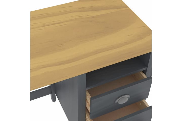 Työpöytä Hill Range 3 laatikolla harmaa 120x50x74cm - Harmaa - Tietokonepöytä
 - Kirjoituspöytä