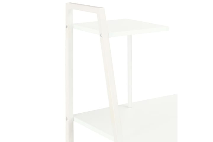 Työpöytä hyllyillä valkoinen 102x50x117 cm - Valkoinen - Tietokonepöytä
 - Kirjoituspöytä