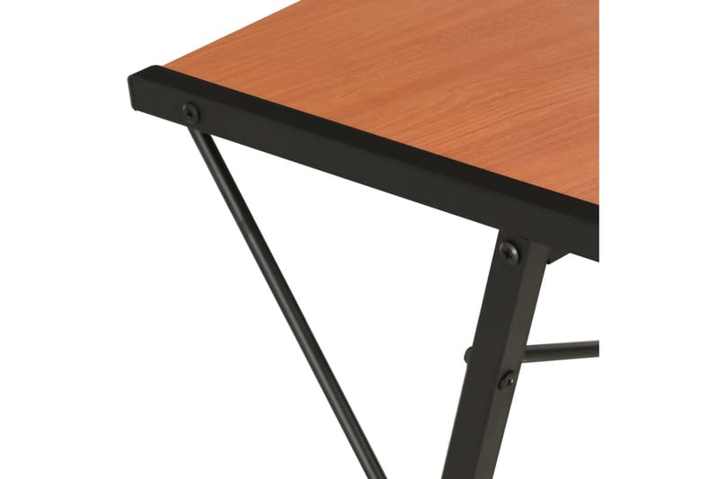 Työpöytä hyllyllä musta ja ruskea 116x50x93 cm - Musta - Huonekalut - Pöytä & ruokailuryhmä - Työpöytä
 - Kirjoituspöytä