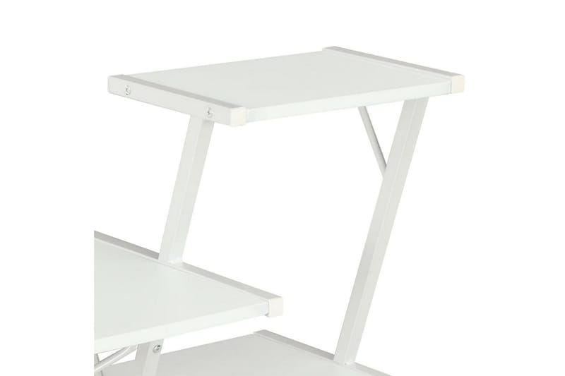 Työpöytä hyllyllä valkoinen 116x50x93 cm - Valkoinen - Huonekalut - Pöytä & ruokailuryhmä - Työpöytä
 - Kirjoituspöytä