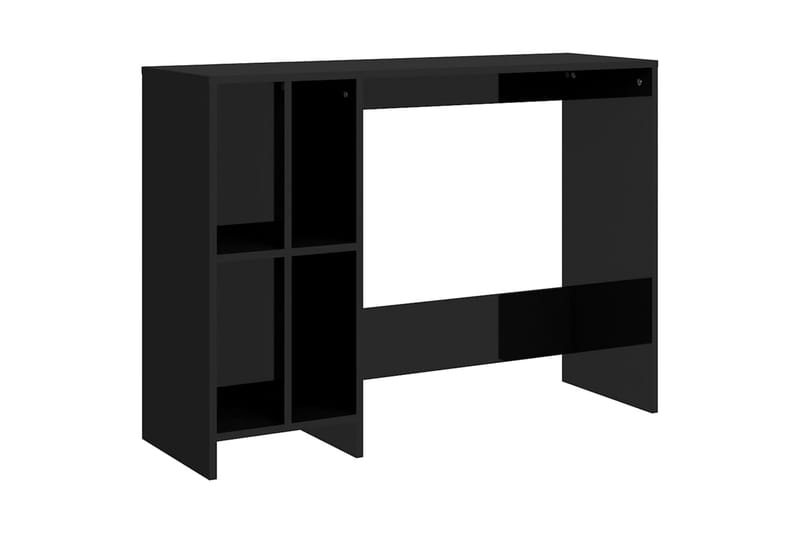 Työpöytä korkeakiilto musta 102,5x35x75 cm lastulevy - Musta - Huonekalut - Pöytä & ruokailuryhmä - Työpöytä
 - Kirjoituspöytä