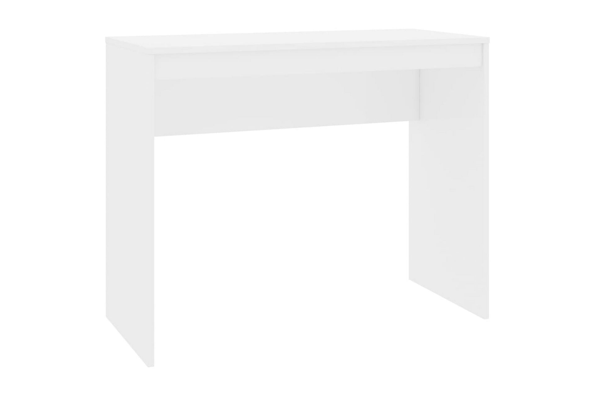 Työpöytä korkeakiilto valkoinen 90x40x72 cm lastulevy - Valkoinen - Huonekalut - Pöytä & ruokailuryhmä - Työpöytä
 - Kirjoituspöytä