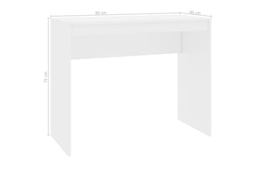 Työpöytä korkeakiilto valkoinen 90x40x72 cm lastulevy - Valkoinen - Huonekalut - Pöytä & ruokailuryhmä - Työpöytä
 - Kirjoituspöytä