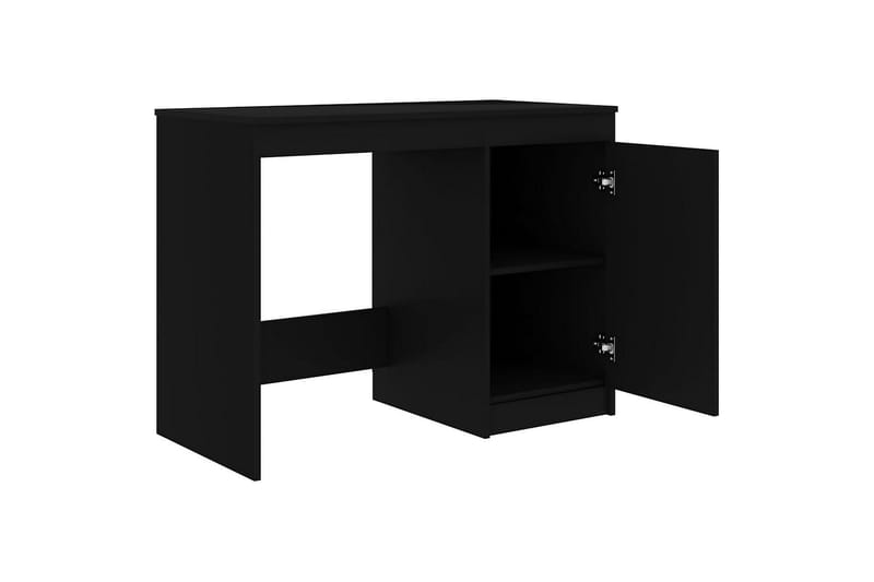 Työpöytä musta 100x50x76 cm lastulevy - Musta - Huonekalut - Pöytä & ruokailuryhmä - Työpöytä
 - Kirjoituspöytä