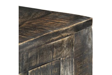 Työpöytä musta 110x50x75 cm täysi mangopuu - Musta - Huonekalut - Pöytä & ruokailuryhmä - Työpöytä
 - Kirjoituspöytä