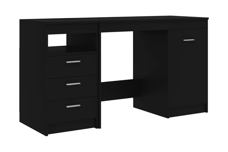 Työpöytä musta 140x50x76 cm lastulevy - Huonekalut - Pöytä & ruokailuryhmä - Työpöytä
 - Kirjoituspöytä