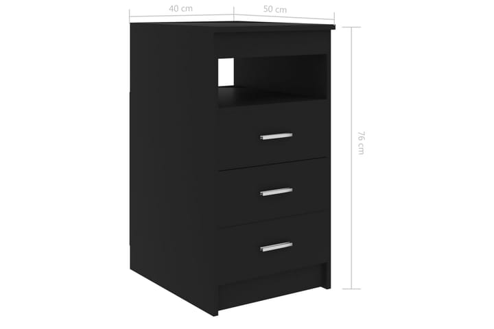 Työpöytä musta 140x50x76 cm lastulevy - Tietokonepöytä
 - Kirjoituspöytä