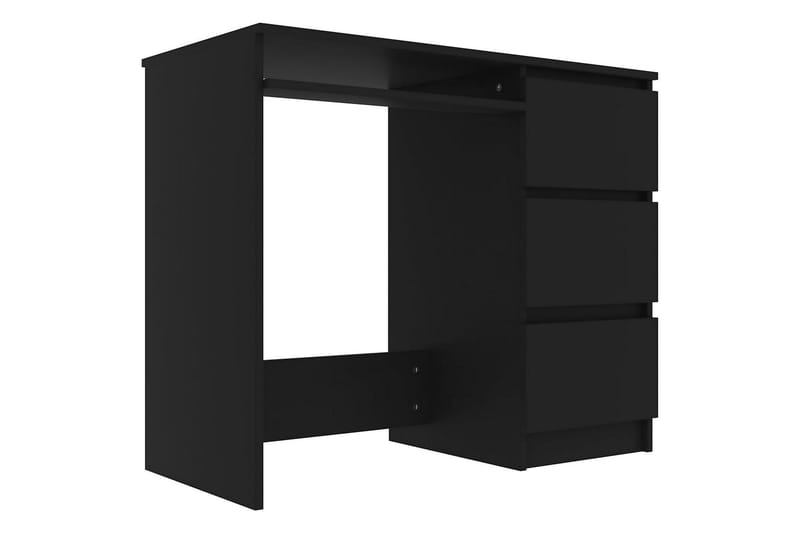 Työpöytä musta 90x45x76 cm lastulevy - Musta - Huonekalut - Pöytä & ruokailuryhmä - Työpöytä
 - Kirjoituspöytä