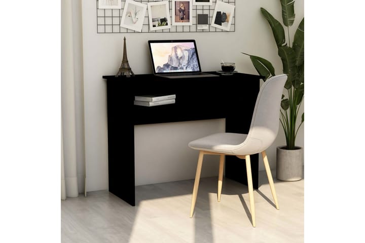 Työpöytä musta 90x50x74 cm lastulevy - Musta - Tietokonepöytä
 - Kirjoituspöytä