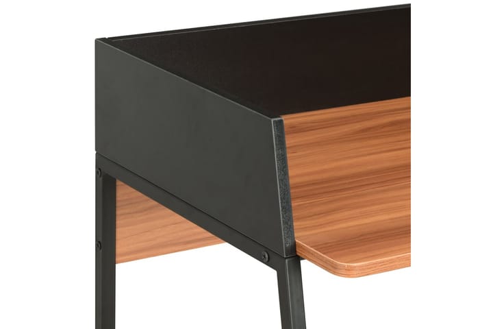 Työpöytä musta ja ruskea 90x60x88 cm - Musta - Tietokonepöytä
 - Kirjoituspöytä