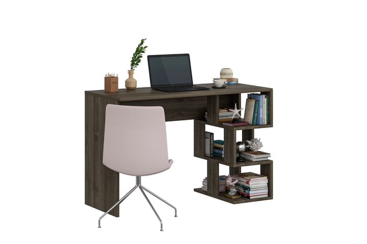 Työpöytä Myle 110 cm - Pähkinä - Tietokonepöytä
 - Kirjoituspöytä