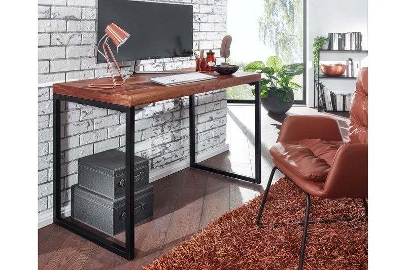 Työpöytä Rachid 117 cm Suorakulmainen - Luonnonväri - Huonekalut - Pöytä & ruokailuryhmä - Työpöytä - Kirjoituspöytä