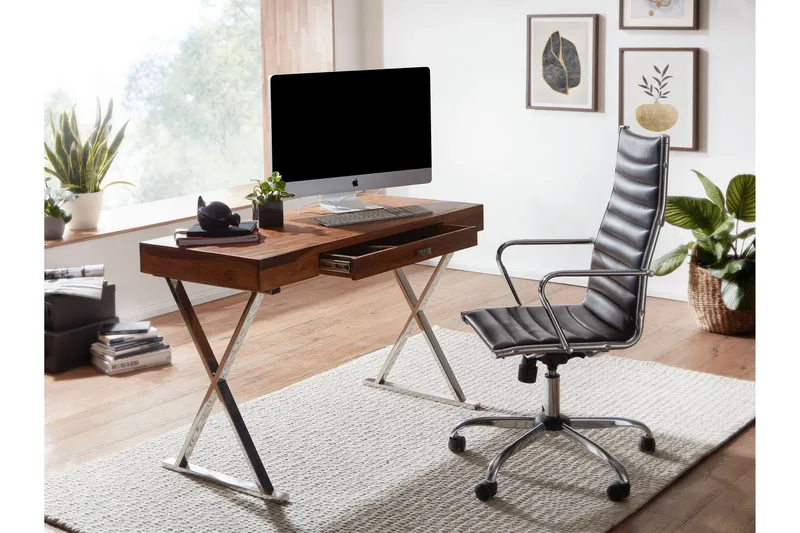 Työpöytä Rachid 120 cm Suorakulmainen - Luonnonväri - Huonekalut - Pöytä & ruokailuryhmä - Työpöytä - Kirjoituspöytä