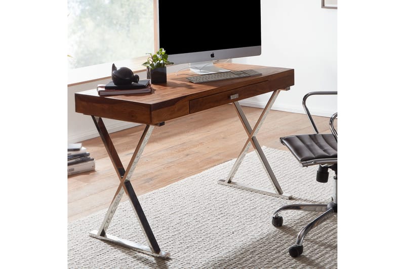 Työpöytä Rachid 120 cm Suorakulmainen - Luonnonväri - Huonekalut - Pöytä & ruokailuryhmä - Työpöytä - Kirjoituspöytä